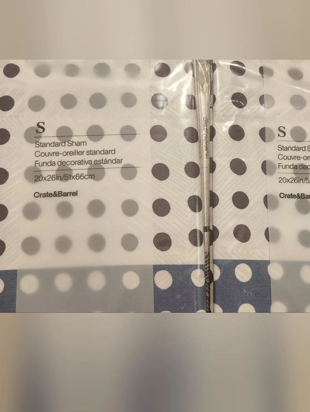 Crate And Barrel Twin Size Duvet Cover And Two Shams